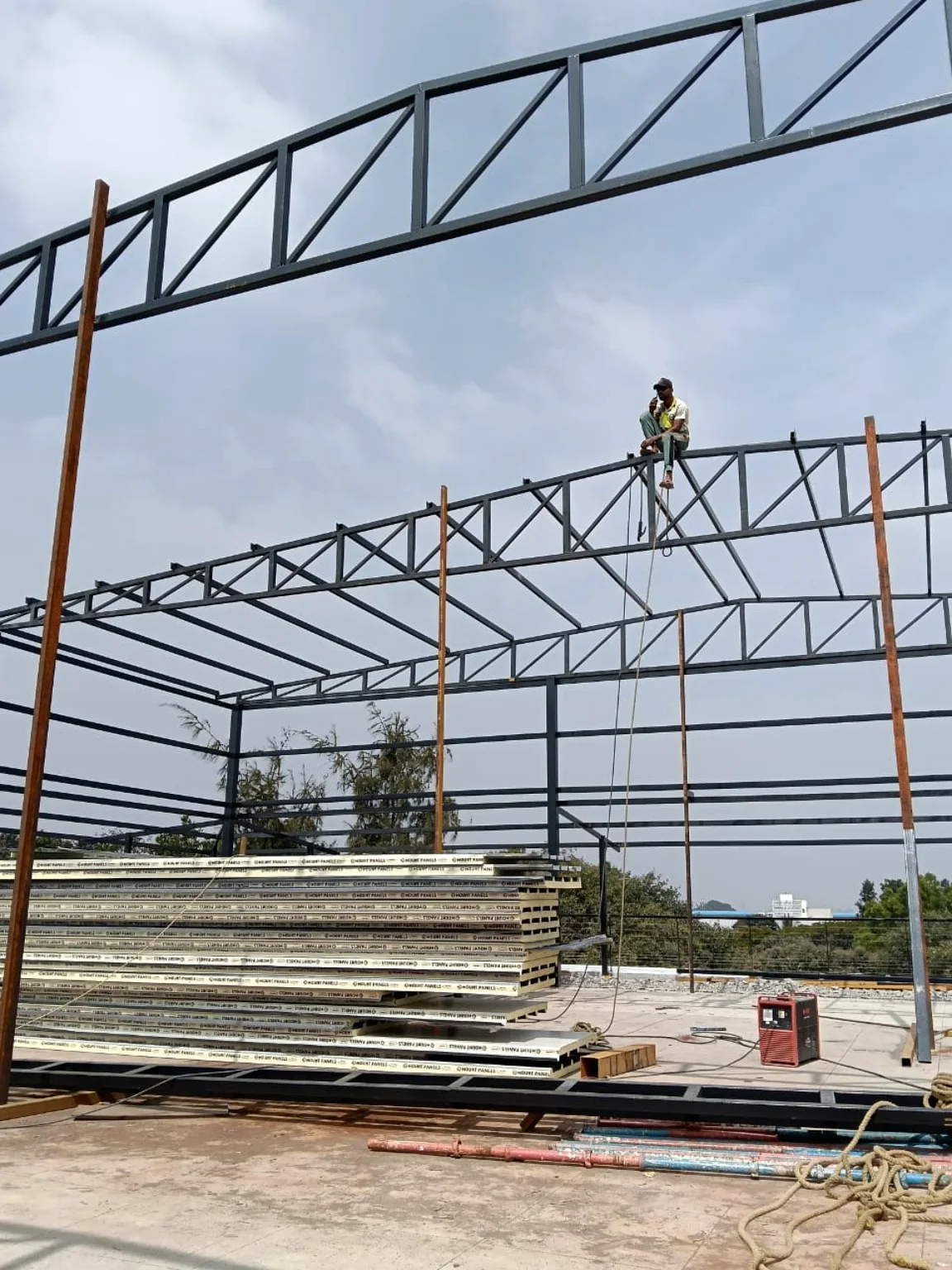 Industrial structural steel project work